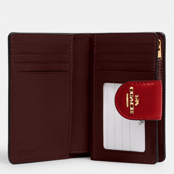 NWT💃Coach Corner Zip Wallet Signature Canvas - Picture 2 of 7